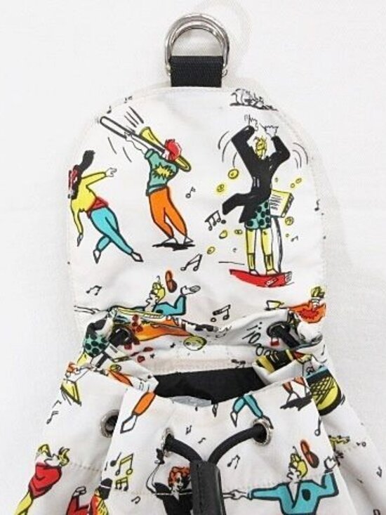 Prada Backpack All Over Pattern Nylon White main image 7